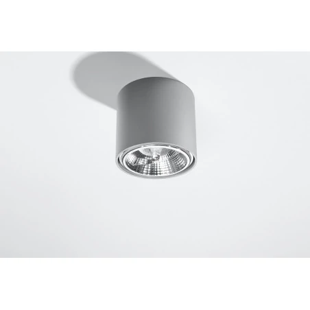 Oswietlenie-sufitowe - szary plafon tiube sl.0696 sollux lighting 