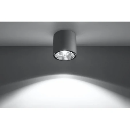 Oswietlenie-sufitowe - szary plafon tiube sl.0696 sollux lighting 
