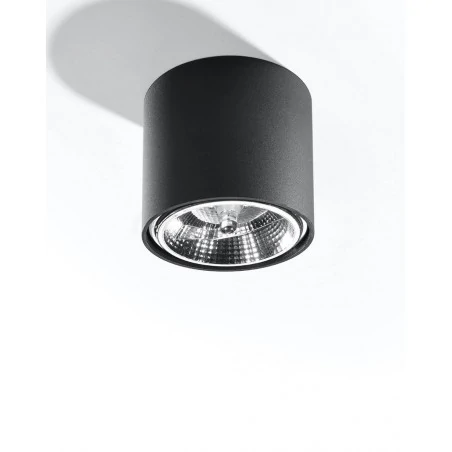 Oswietlenie-sufitowe - czarny plafon tiube sl.0697 sollux lighting 