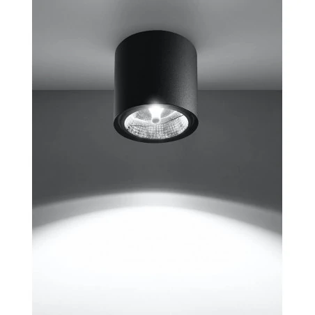 Oswietlenie-sufitowe - czarny plafon tiube sl.0697 sollux lighting 