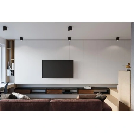 Oswietlenie-sufitowe - czarny plafon tiube sl.0697 sollux lighting 