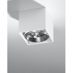 Oswietlenie-sufitowe - biały plafon blake sl.0698 sollux lighting 