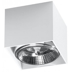 Oswietlenie-sufitowe - biały plafon blake sl.0698 sollux lighting