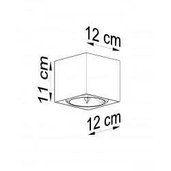 Oswietlenie-sufitowe - biały plafon blake sl.0698 sollux lighting 