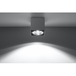 Oswietlenie-sufitowe - szary plafon blake sl.0699 sollux lighting 