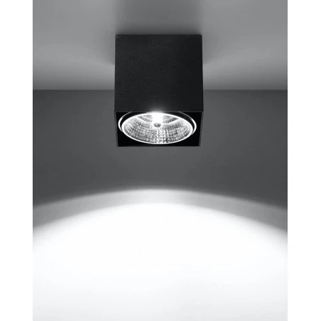 Oswietlenie-sufitowe - czarny plafon blake sl.0700 sollux lighting 