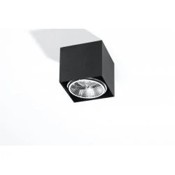 Oswietlenie-sufitowe - czarny plafon blake sl.0700 sollux lighting 