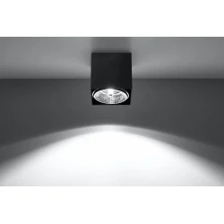 Oswietlenie-sufitowe - czarny plafon blake sl.0700 sollux lighting 