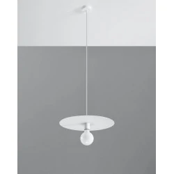 Oswietlenie-sufitowe - biała lampa wisząca flavio sl.0852 sollux lighting 