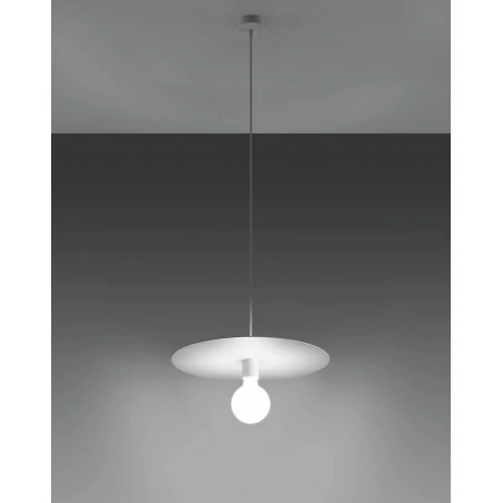 Oswietlenie-sufitowe - biała lampa wisząca flavio sl.0852 sollux lighting 