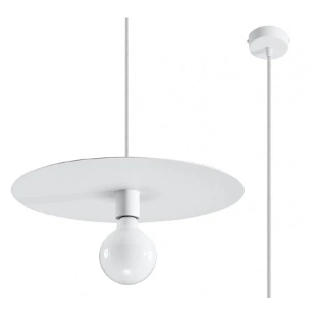 Oswietlenie-sufitowe - biała lampa wisząca flavio sl.0852 sollux lighting 