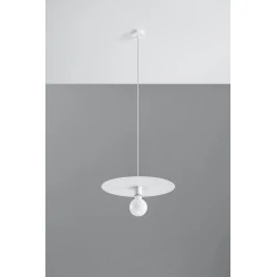 Oswietlenie-sufitowe - biała lampa wisząca flavio sl.0852 sollux lighting 