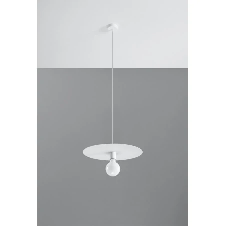 Oswietlenie-sufitowe - biała lampa wisząca flavio sl.0852 sollux lighting 