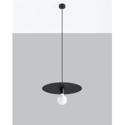 Oswietlenie-sufitowe - czarna lampa wisząca flavio sl.0853 sollux lighting 
