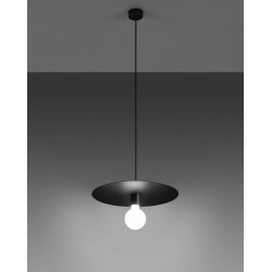 Oswietlenie-sufitowe - czarna lampa wisząca flavio sl.0853 sollux lighting 