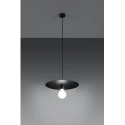 Oswietlenie-sufitowe - czarna lampa wisząca flavio sl.0853 sollux lighting 