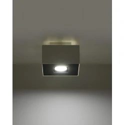 Oswietlenie-sufitowe - biały plafon mono sl.0066 sollux lighting 