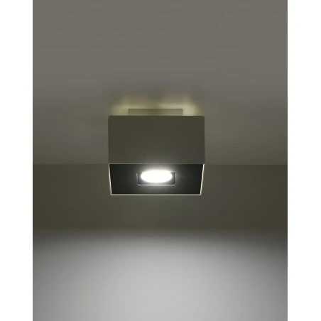 Oswietlenie-sufitowe - biały plafon mono sl.0066 sollux lighting 