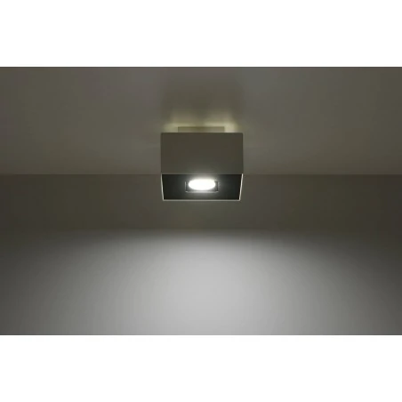 Oswietlenie-sufitowe - biały plafon mono sl.0066 sollux lighting 