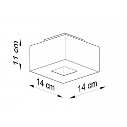 Oswietlenie-sufitowe - biały plafon mono sl.0066 sollux lighting 