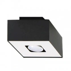 Oswietlenie-sufitowe - czarny plafon mono sl.0070 sollux lighting