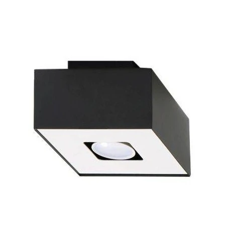 Oswietlenie-sufitowe - czarny plafon mono sl.0070 sollux lighting 