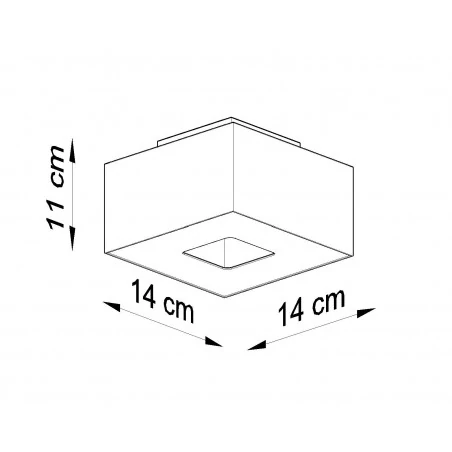 Oswietlenie-sufitowe - czarny plafon mono sl.0070 sollux lighting 