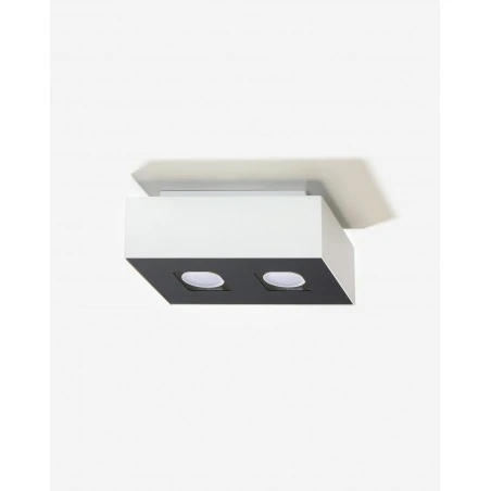 Oswietlenie-sufitowe - biały plafon 2xgu10 mono sl.0067 sollux lighting 