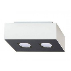 Oswietlenie-sufitowe - biały plafon 2xgu10 mono sl.0067 sollux lighting