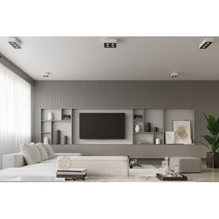 Oswietlenie-sufitowe - biały plafon 2xgu10 mono sl.0067 sollux lighting 