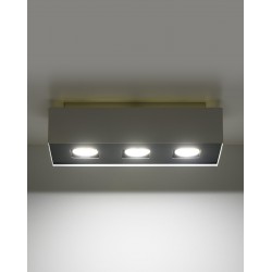 Oswietlenie-sufitowe - biały plafon 3xgu10 mono sl.0068 sollux lighting 