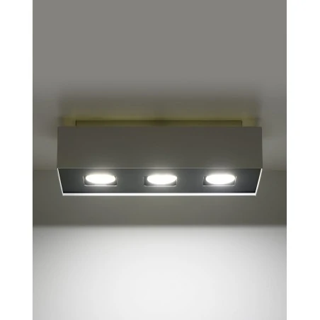 Oswietlenie-sufitowe - biały plafon 3xgu10 mono sl.0068 sollux lighting 