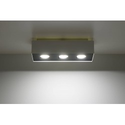 Oswietlenie-sufitowe - biały plafon 3xgu10 mono sl.0068 sollux lighting 