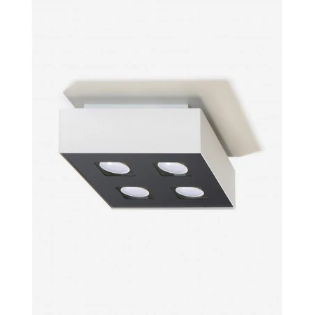 Oswietlenie-sufitowe - biały plafon 4xgu10 mono sl.0069 sollux lighting 