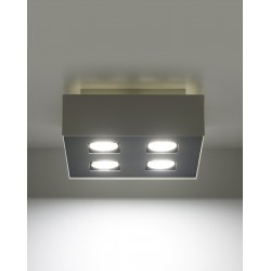 Oswietlenie-sufitowe - biały plafon 4xgu10 mono sl.0069 sollux lighting 