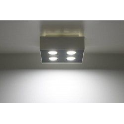 Oswietlenie-sufitowe - biały plafon 4xgu10 mono sl.0069 sollux lighting 