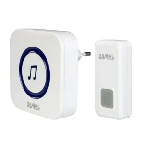  Biały bezprzewodowy dzwonek sieciowy ST-970 ROCK ZAMEL 