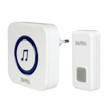 Dzwonki-do-drzwi-bezprzewodowe - biały bezprzewodowy dzwonek sieciowy st-970 rock zamel 