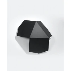 Kinkiety - czarny kinkiet tre sl.0425 sollux lighting 