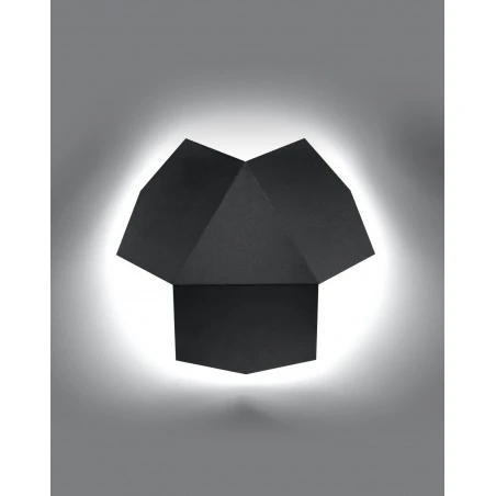 Kinkiety - czarny kinkiet tre sl.0425 sollux lighting 