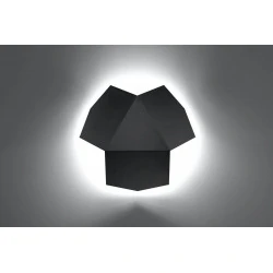 Kinkiety - czarny kinkiet tre sl.0425 sollux lighting 