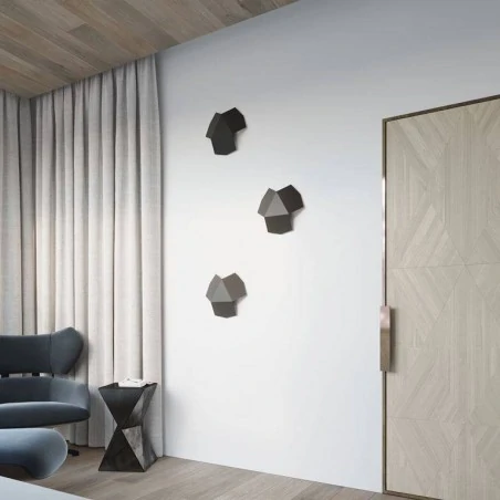 Kinkiety - czarny kinkiet tre sl.0425 sollux lighting 