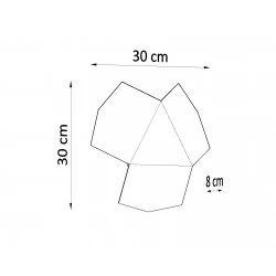 Kinkiety - czarny kinkiet tre sl.0425 sollux lighting 