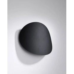 Kinkiety - czarny kinkiet 2xg9 senses sl.0935 sollux lighting 