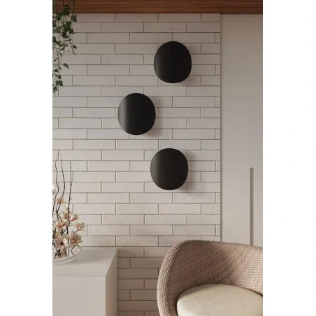 Kinkiety - czarny kinkiet 2xg9 senses sl.0935 sollux lighting 