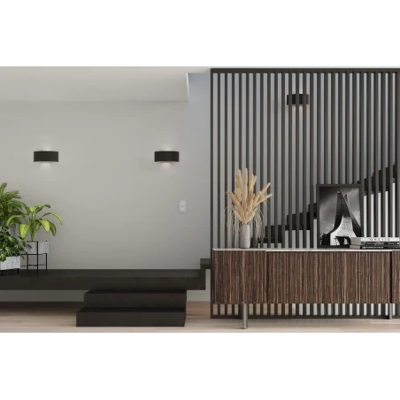 Kinkiety - czarny kinkiet 2xg9 magnus sl.0937 sollux lighting 