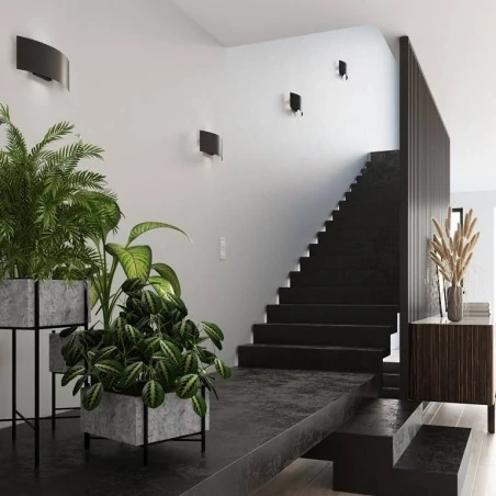 Kinkiety - czarny kinkiet 2xg9 magnus sl.0937 sollux lighting 