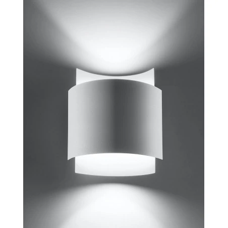 Kinkiety - biały kinkiet impact sl.0857 sollux lighting 