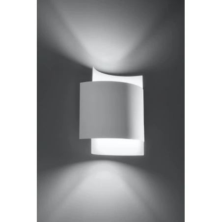 Kinkiety - biały kinkiet impact sl.0857 sollux lighting 