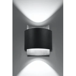 Kinkiety - czarny kinkiet impact sl.0858 sollux lighting 